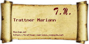 Trattner Mariann névjegykártya